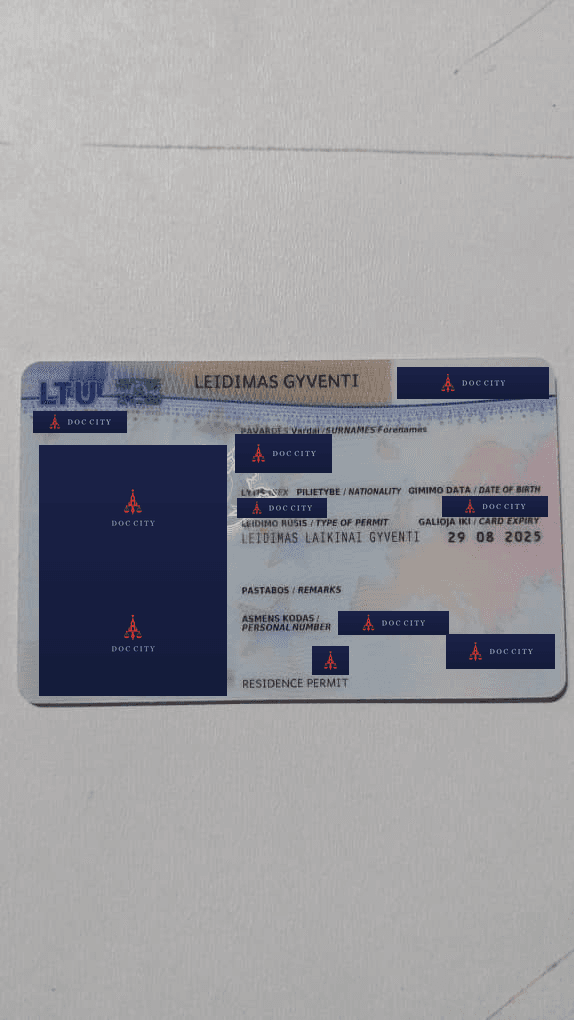 ليتوانيا · تصريح إقامة